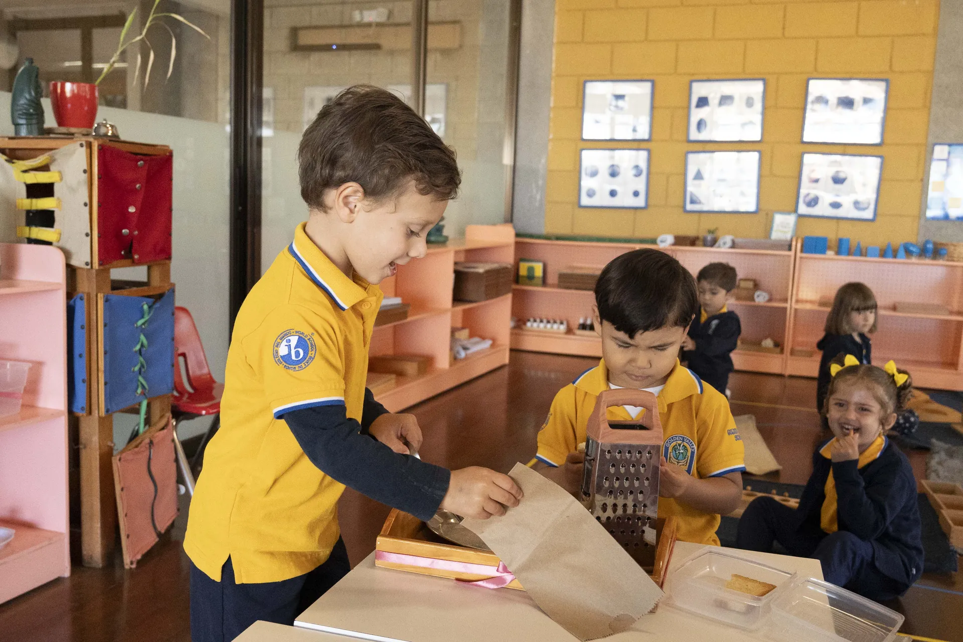 Montessori children at GVS