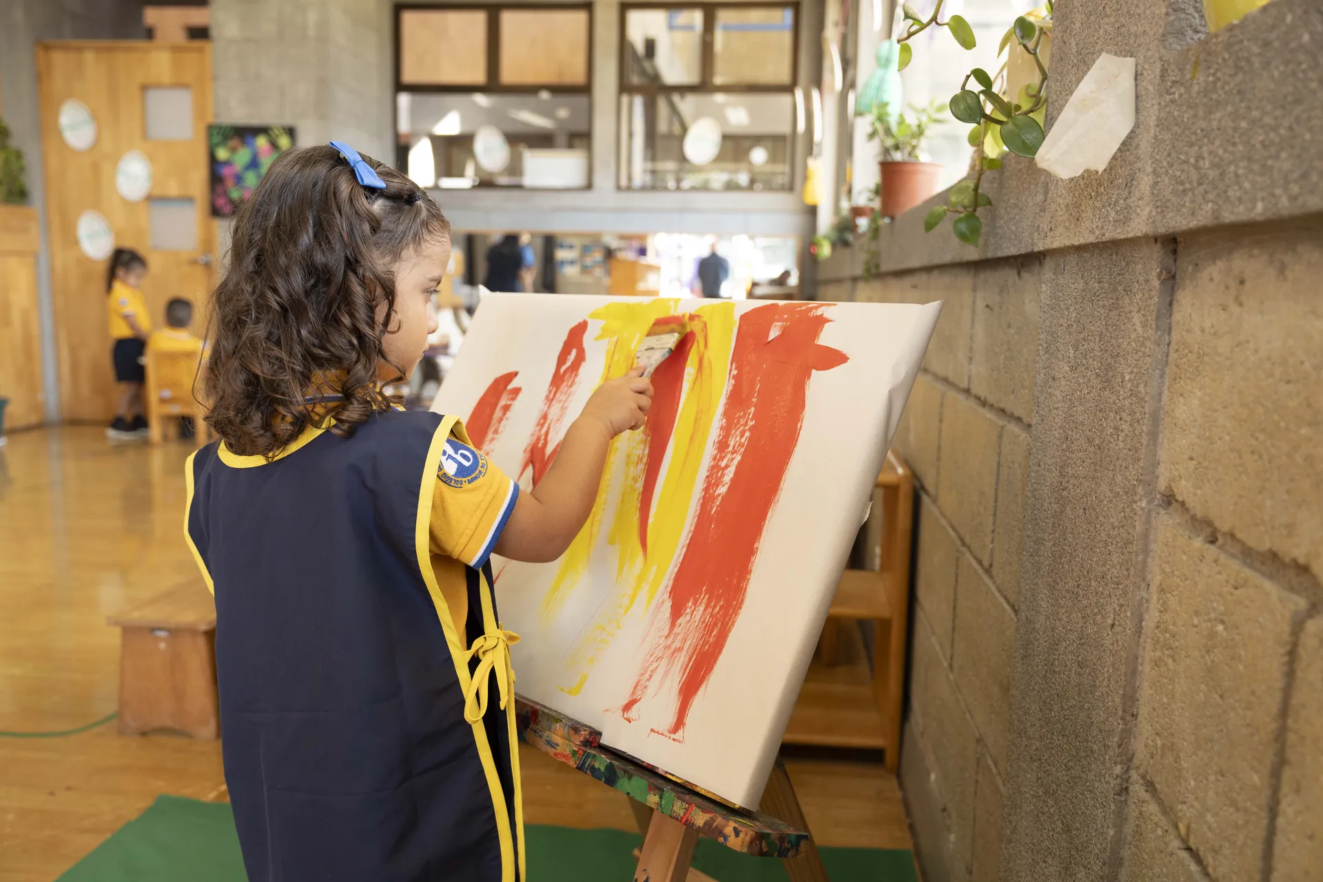 Montessori sensory art exploration