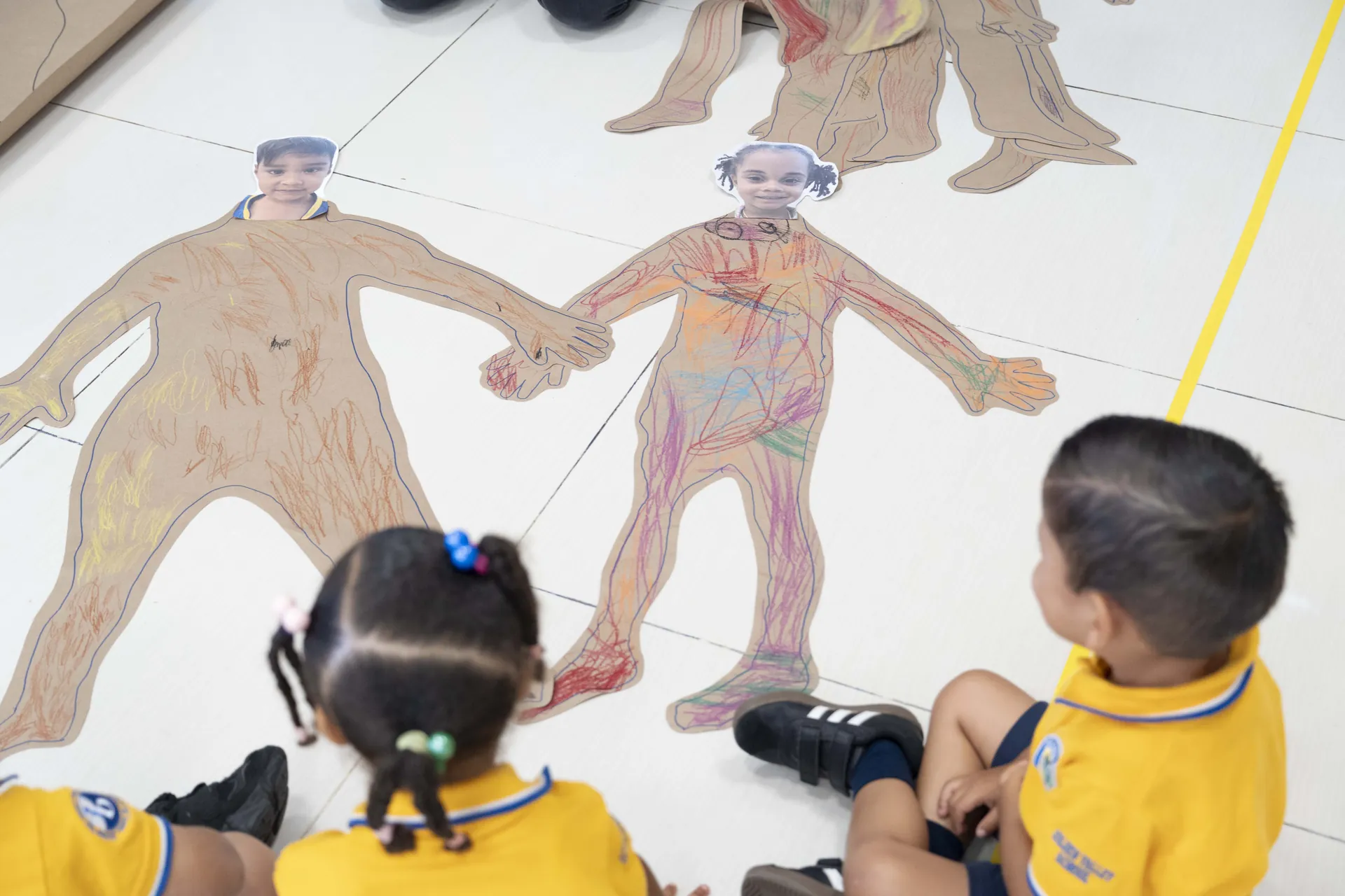 PYP students creating art through inquiry