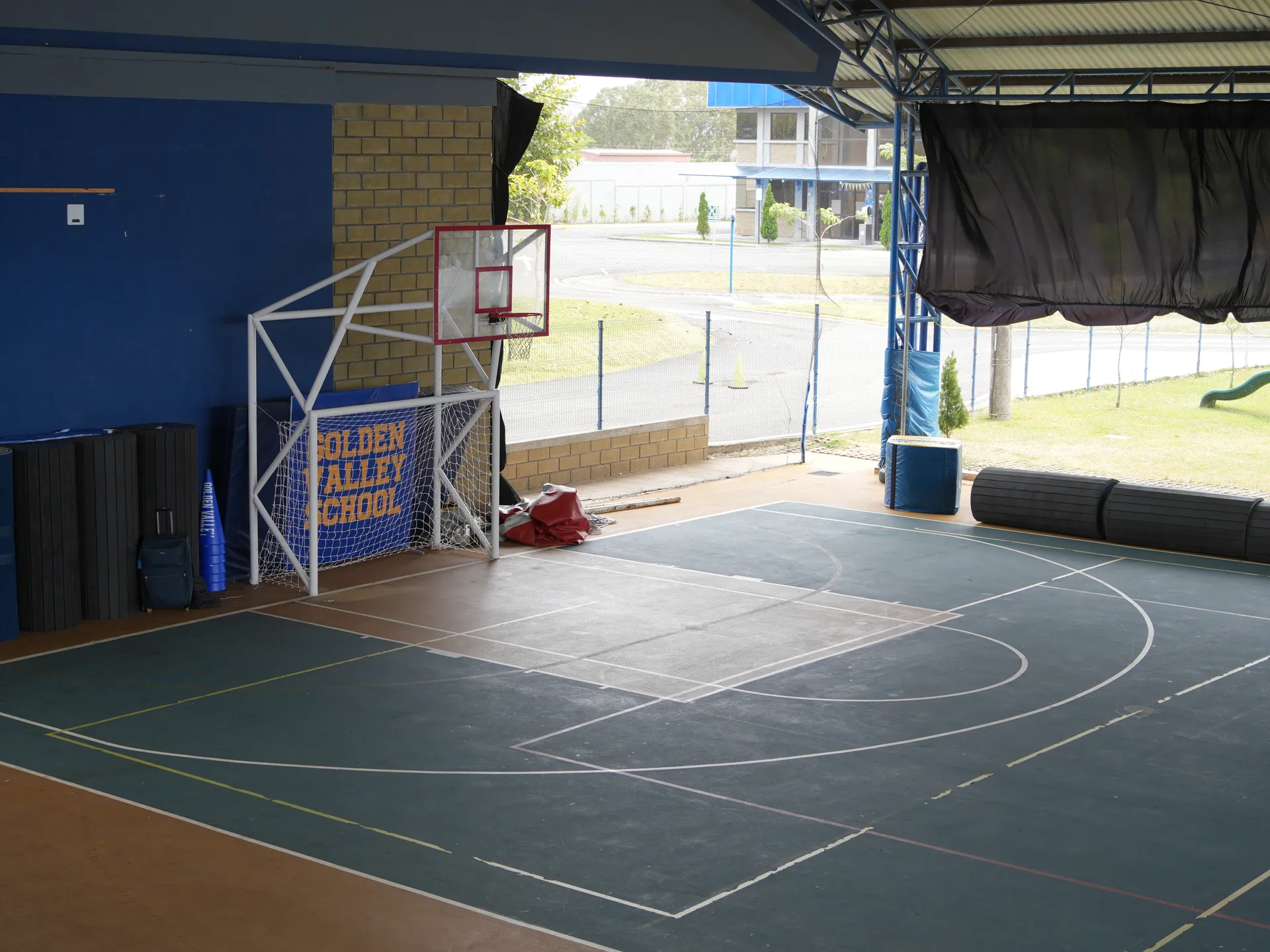Multi-sport gymnasium at Golden Valley School